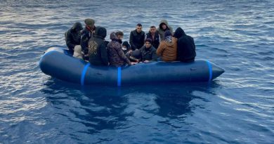 38 göçmen kurtarıldı, 8 göçmen yakalandı