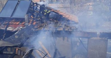 Akçakent'te yangın; bir ev küle döndü, büyükbaş hayvan telef oldu