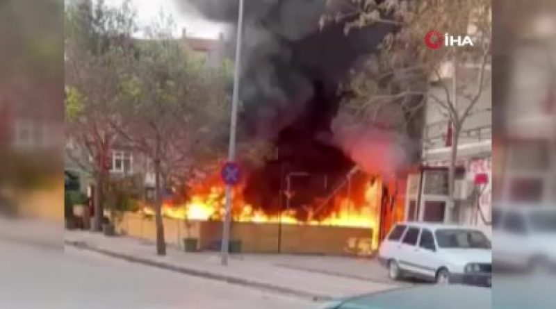 Ankara'da restoranda çıkan yangın korkuttu
