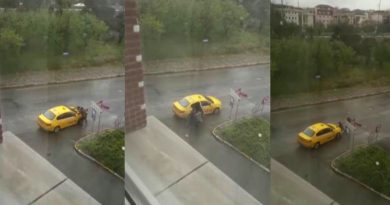 Ataşehir'de taksici dehşeti: Ücrete itiraz eden bayan turisti darbedip yere fırlattı