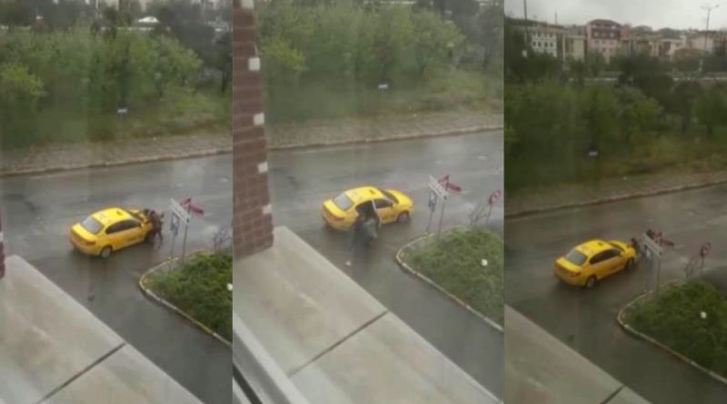 Ataşehir'de taksici dehşeti: Ücrete itiraz eden bayan turisti darbedip yere fırlattı