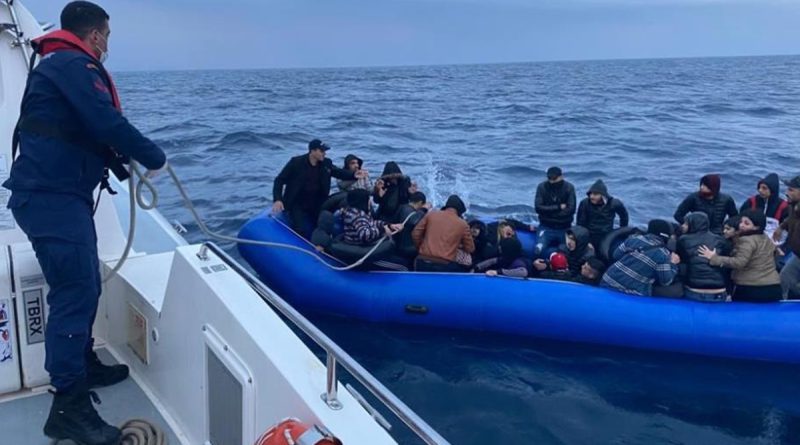 Aydın’da 28 düzensiz göçmen kurtarıldı