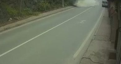 Beykoz’da İETT otobüsünün kayalıklara daldığı kaza kamerada