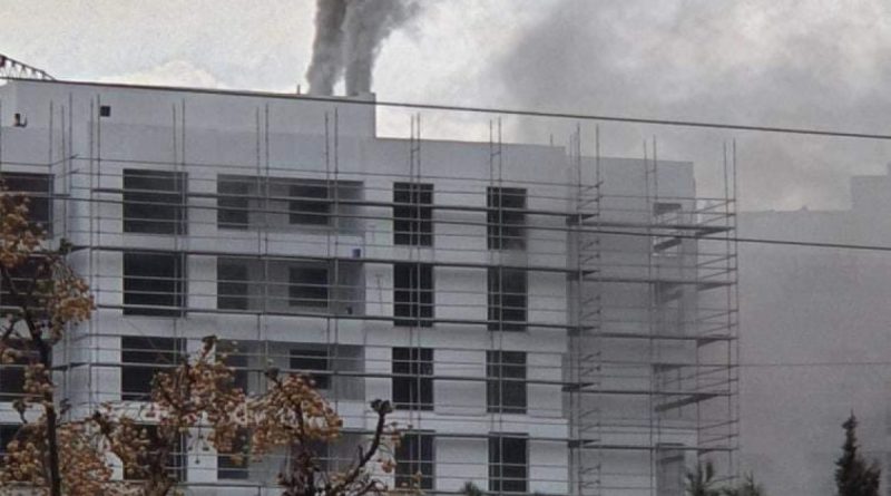 Bursa’da lüks rezidans inşaatında korkutan yangın