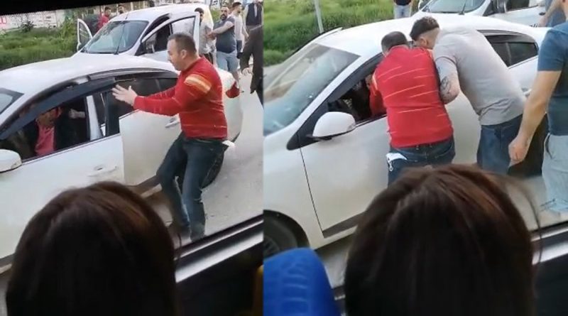 Bursa’da yol verme tartışması kameralarda