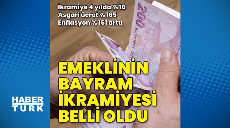 Emeklinin bayram ikramiyesi kesin oldu