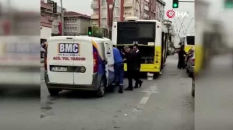Gaziosmanpaşa’da İETT otobüsü arıza yaptı!