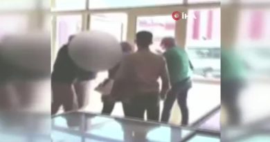 Gıda kontrol denetim ekibine saldırı kamerada