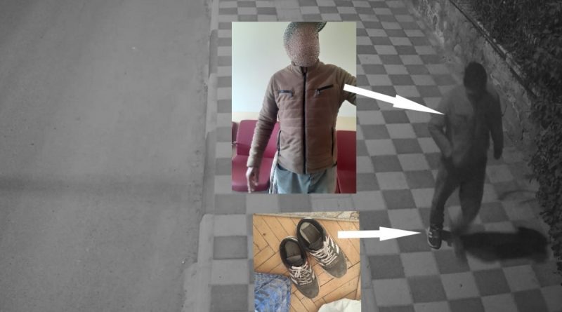 İnşaatları soyan şahsı mont ve ayakkabısının rengi ele verdi