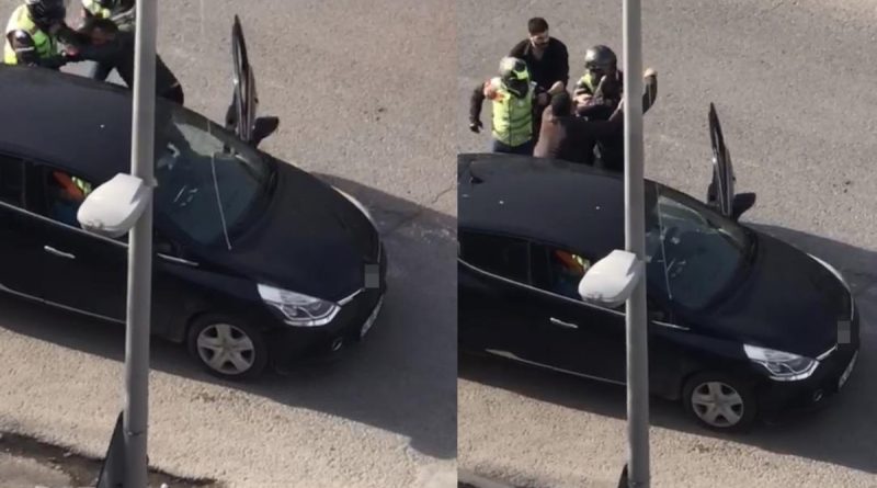 İstanbul’da motosikletli magandalar trafikte dehşeti yaşattı: Yol verme yüzünden sürücüyü dövdüler