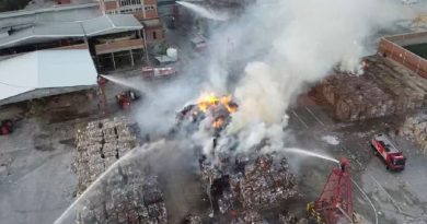 İzmir’de kağıt depolama alanında yangın