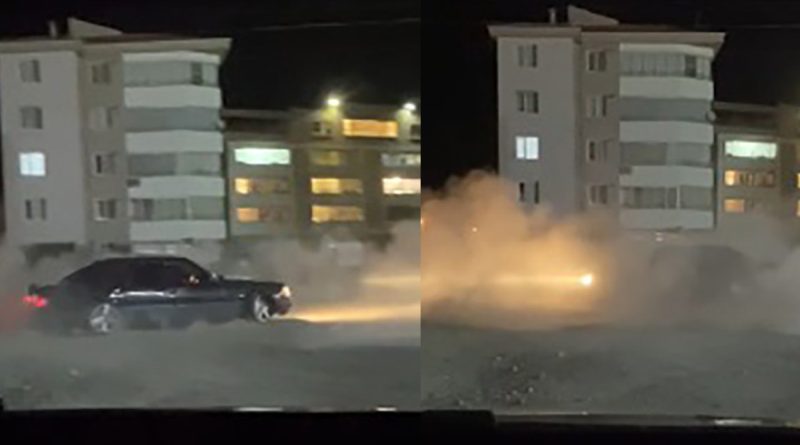 Konya'da drift yapan magandaya 9 bin 125 TL ceza