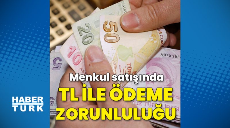 Menkul satışında TL ile ödeme zorunluluğu
