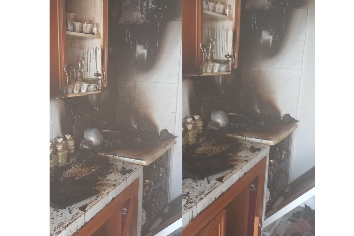 Ocakta unutulan yemek, hastanelik etti