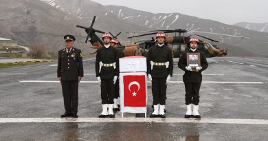 ‘Pençe-Kilit’ operasyonu şehidine yolcu etme töreni