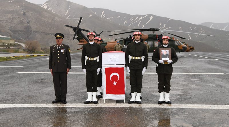 ‘Pençe-Kilit’ operasyonu şehidine yolcu etme töreni