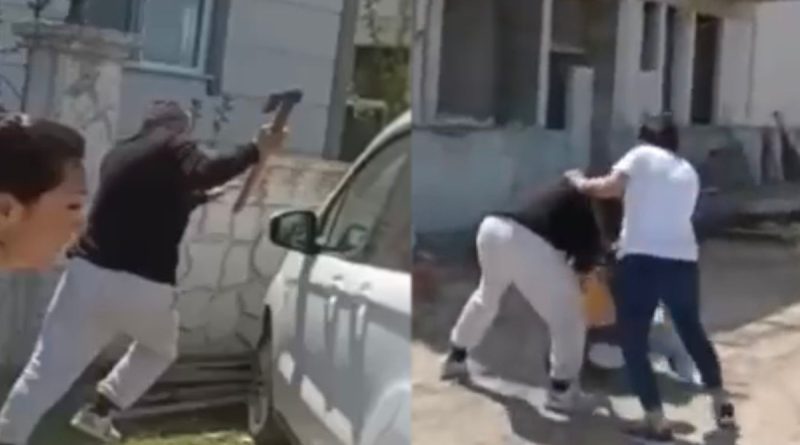 Polis komşusuna baltayla işte böyle saldırdı