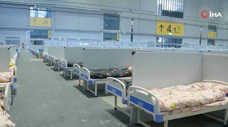 Şanghay’da Milli Sergi ve Kongre Merkezi sahra hastanesine dönüştürüldü