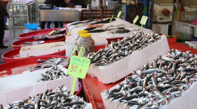 Sezonun son balıkları tezgahlarda yerini aldı