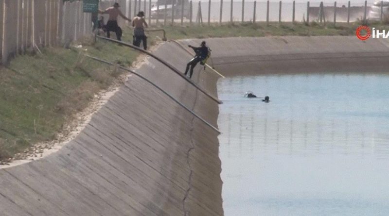 Sulama kanalına düşen 2 kişiyi arama çalışmaları sürüyor