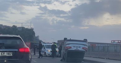 Sürücüsünün kontrolünden çıkan otomobil takla attı: 2 yaralı