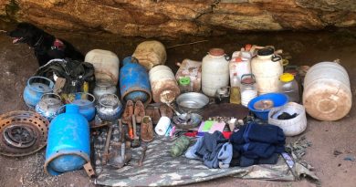 Teröristlere ait yaşam malzemesi bulundu