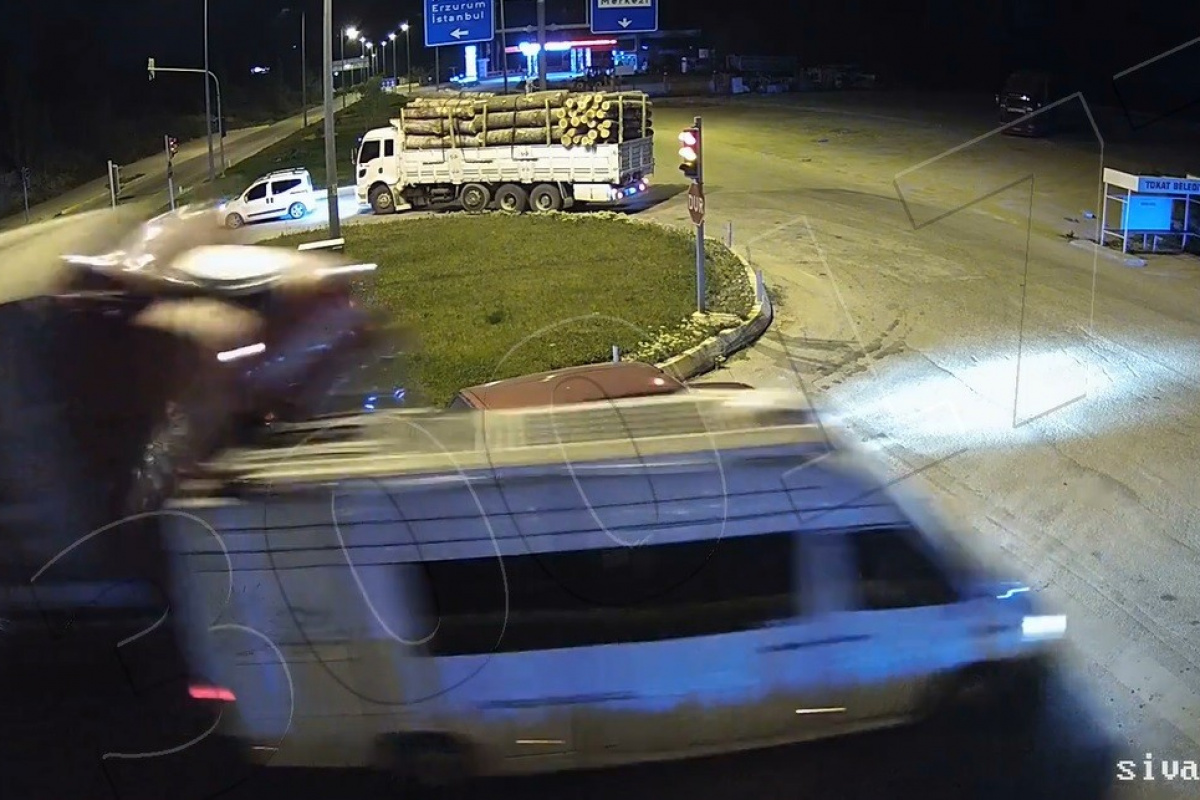 Tokat’ta facianın eşiğinden dönüldüğü anlar kameralara yansıdı