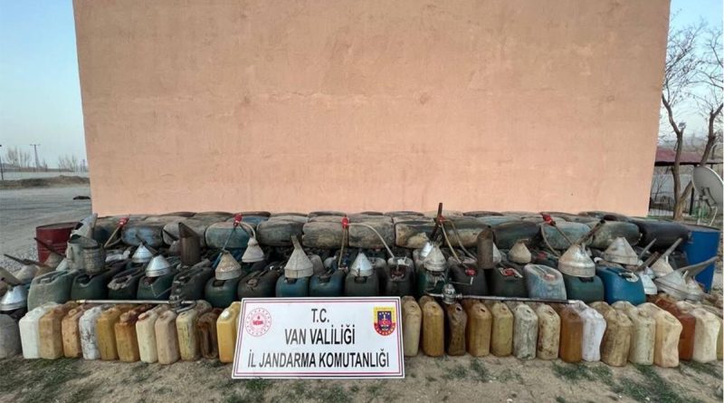 Van’da 550 litre kaçak motorin ele geçirildi
