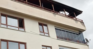 Başkentteki çatı yangını paniğe sebep oldu