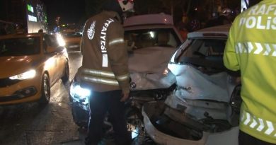 Beşiktaş'ta zincirleme trafik kazası: 2 yaralı