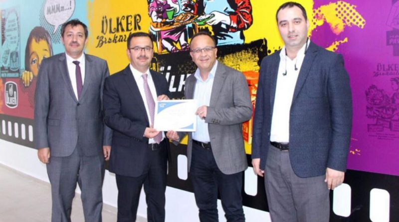 Biskot Bisküvi fabrikasına SGK il müdürlüğünden teşekkür belgesi