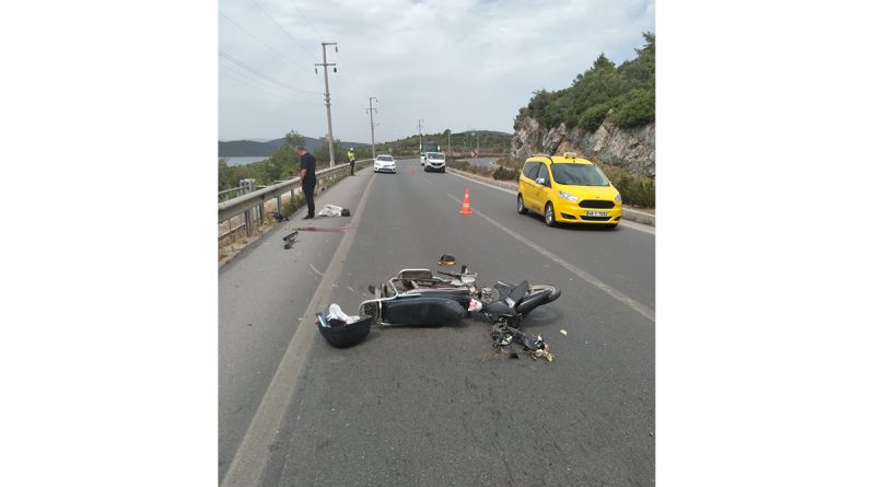 Bodrumda trafik kazası: 1 yaralı