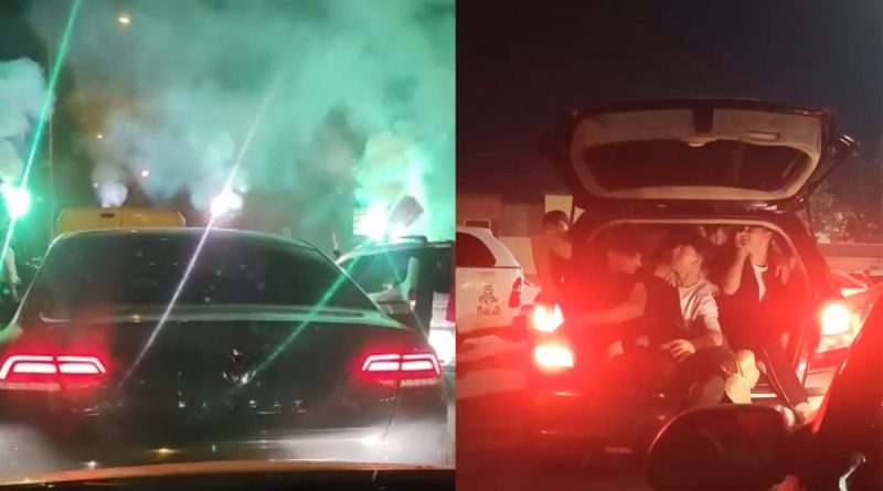 Bursa'da asker konvoyu için yolu kapattılar