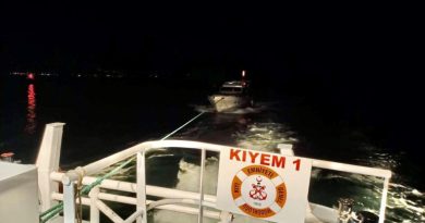 Çanakkale Boğazı’nda arızalanan tekne kurtarıldı