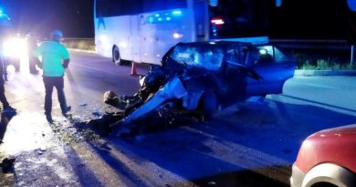 Çorum’da yolcu otobüsü otomobille çarpıştı: 6 yaralı