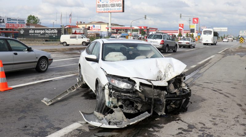 D-100’de korkutan kaza!