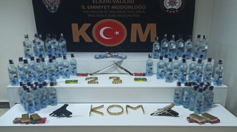 Elazığ’da sahte içki operasyonu