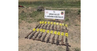 Eren Abluka-5 operasyonlarında çok sayıda tüfek ele geçirildi