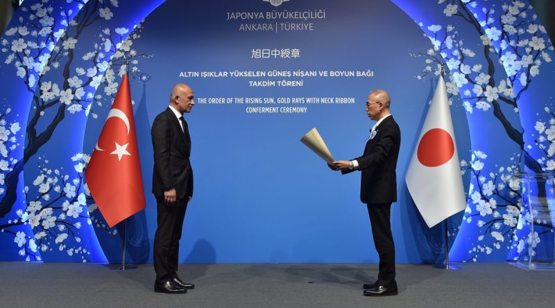 Erman Ilıcak'a Japonya'nın en yüksek devlet nişanı takdim edildi