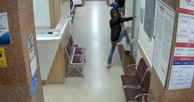 Hastanede dehşete düşüren anlar kamerada