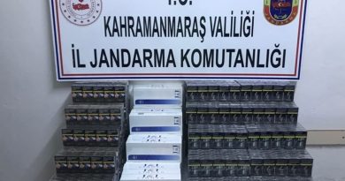 Kahramanmaraş’ta 132 karton kaçak sigara ele geçirildi