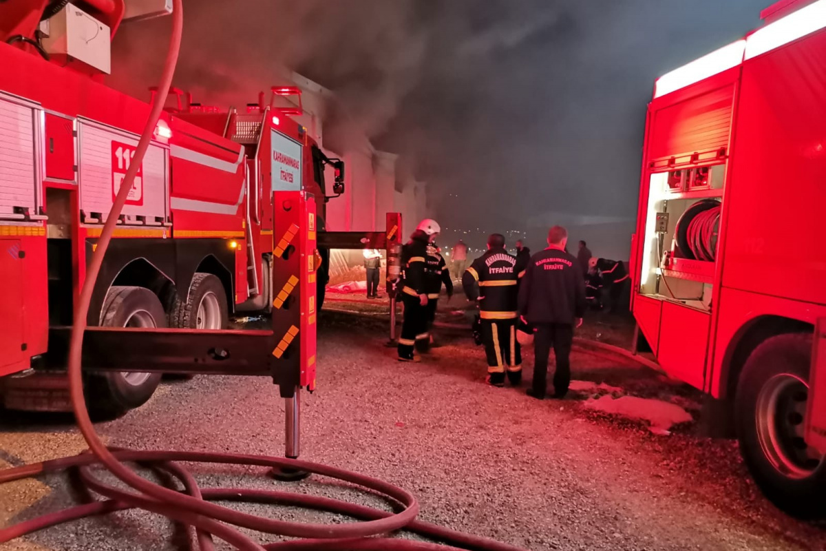 Kahramanmaraş'ta fabrika yangını