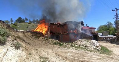 Kastamonu’da iki ev ve samanlık alevlere teslim oldu