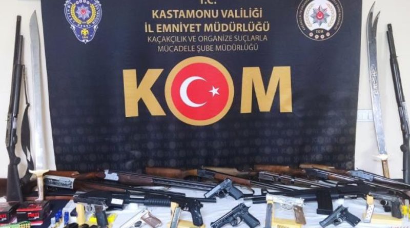 Kastamonu'da 'kaçak silah' operasyonu: 20 gözaltı