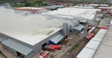 Kayseri’de fabrika yangını