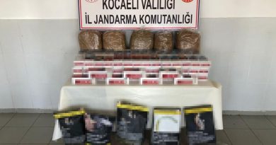 Kocaeli'de 82 kilo tütün ele geçirildi