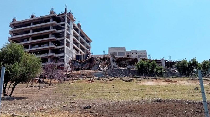 Kolonlar patladı, inşaat çöktü: 1'i ağır 3 yaralı