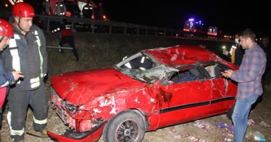 Kontrolden çıkan otomobil takla attı: 1 çocuk öldü, 7 kişi yaralandı