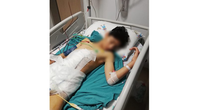 Köpeklerden kaçarken düşen çocuk ağır yaralandı