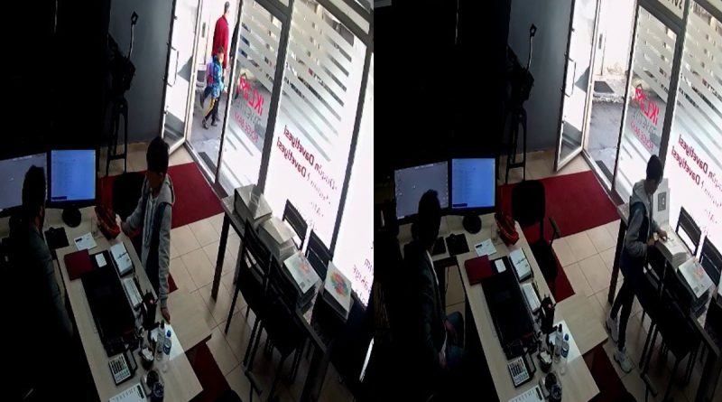 Küçük hırsızın rahatlığı pes dedirtti, işyeri sahibinin dikkati hırsızlığı önledi